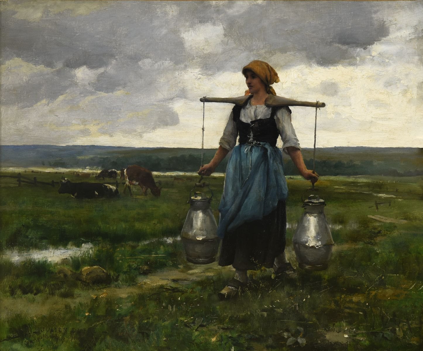 Porteuse de lait, Julien Dupré, 2e moitié 19e siècle, 1er quart 20e siècle