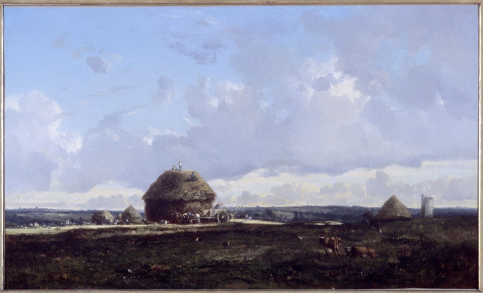 Moisson à Fresnes (Seine-et-Marne), Camille Flers, 1858