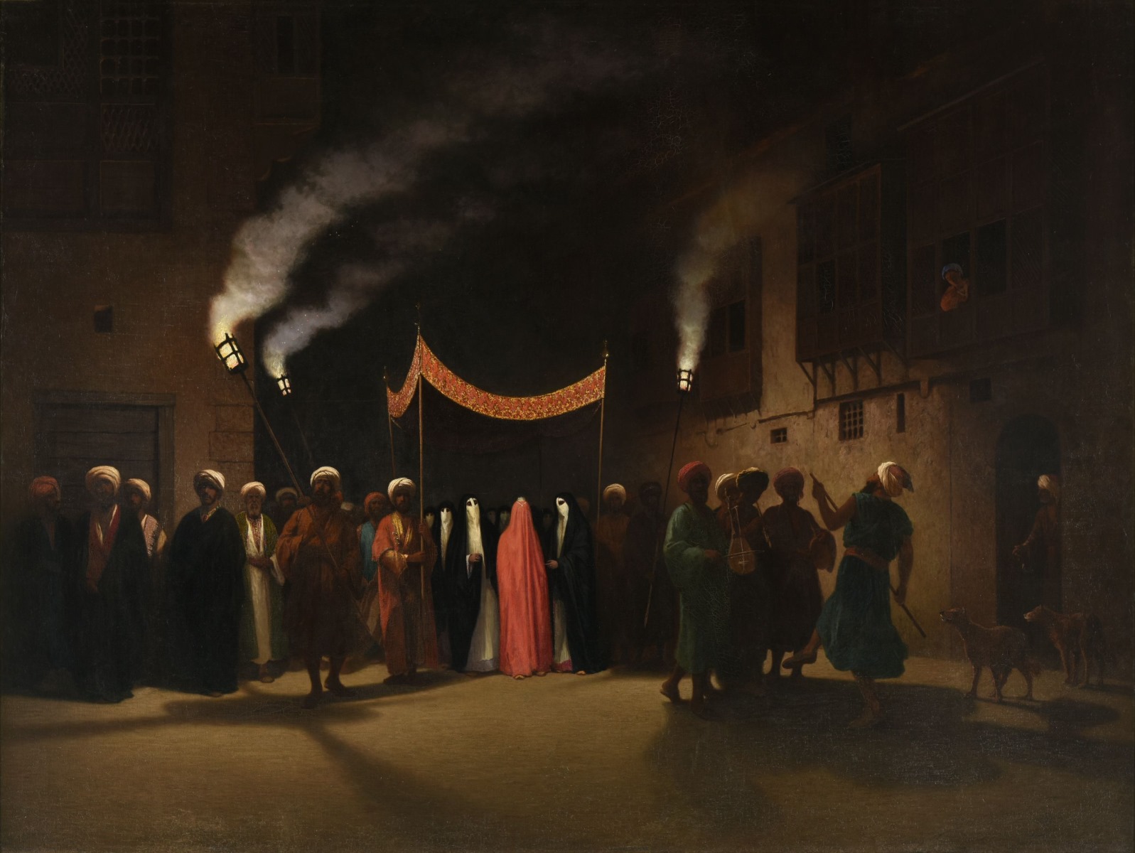 Noce arabe au Caire, Théodore Frère, 1865-1866