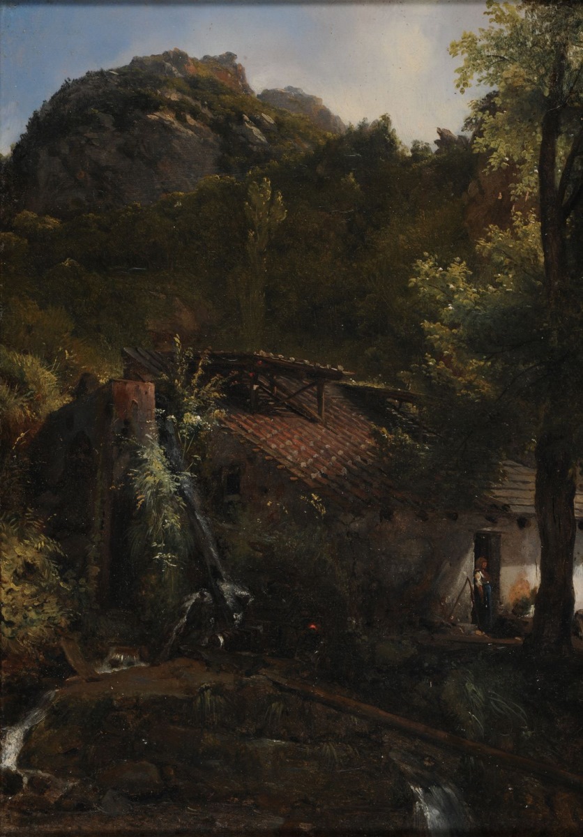 Le Moulin de la cuve (titre attribué), Achille-Etna Michallon, 1814-1816
