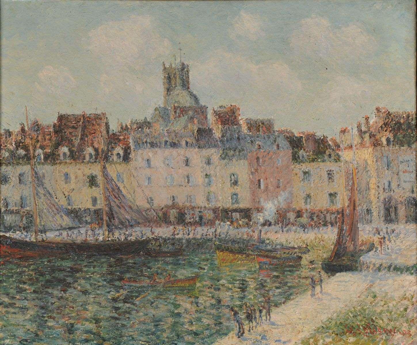 Le Quai Duquesne à Dieppe, Gustave Loiseau, 1903