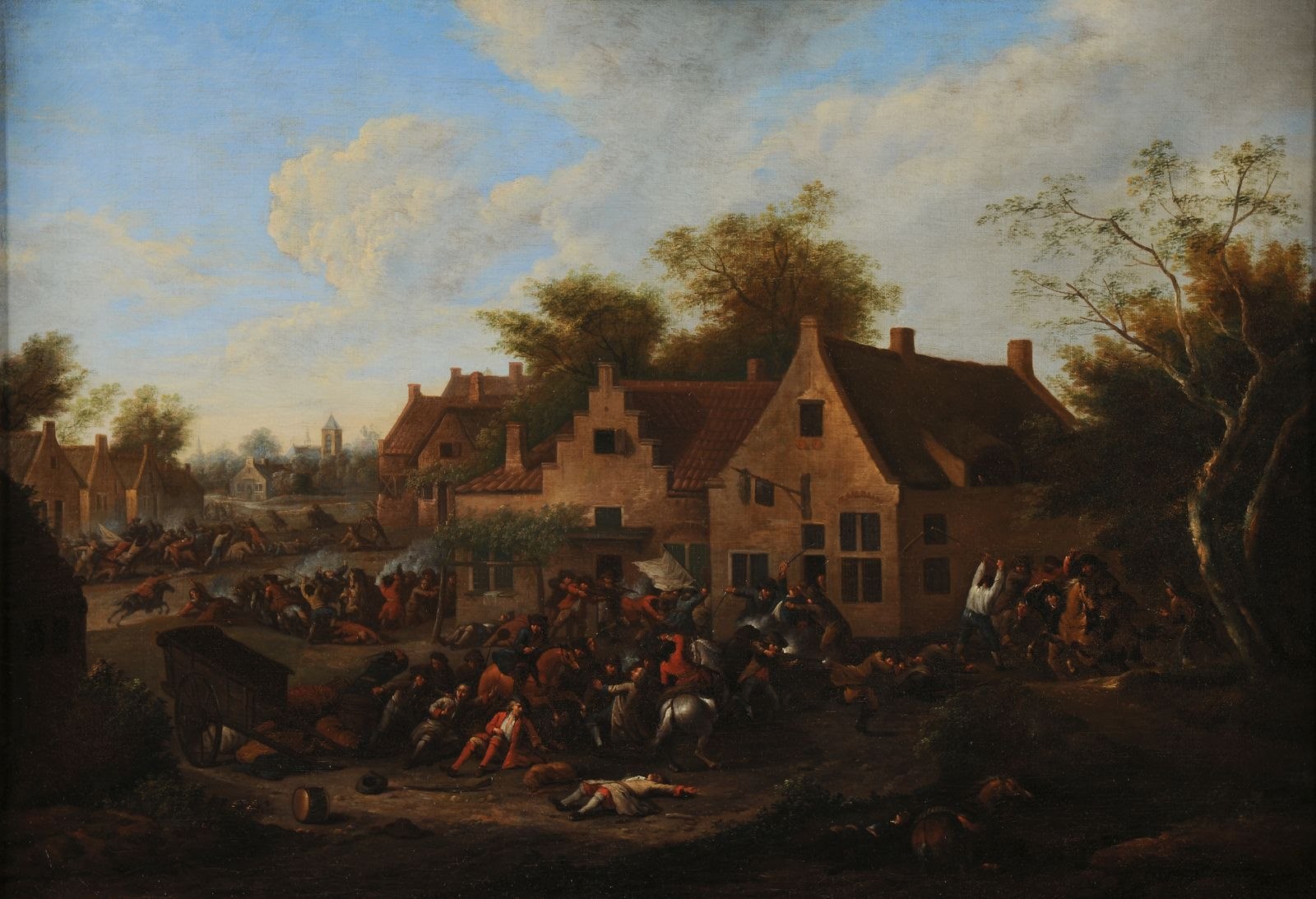 La guerre en Flandre ; Scène empruntée à l'histoire des guerres de Flandre sous Louis XIV_0