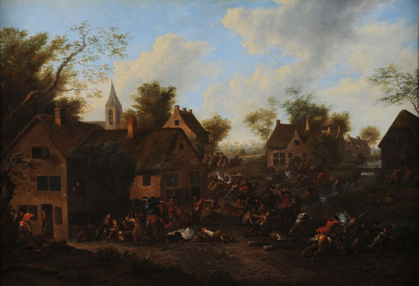 La guerre en Flandre ; Scène empruntée à l'histoire des guerres de Flandre sous Louis XIV_0