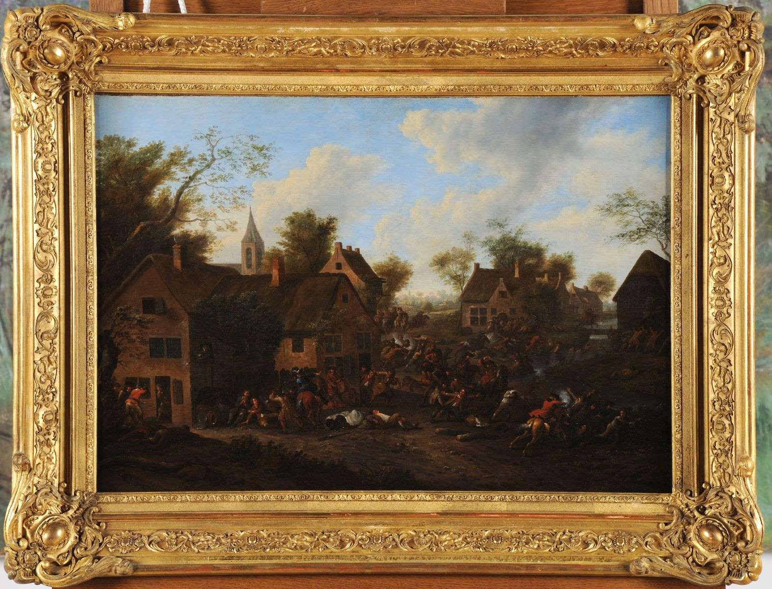 La guerre en Flandre ; Scène empruntée à l'histoire des guerres de Flandre sous Louis XIV_1