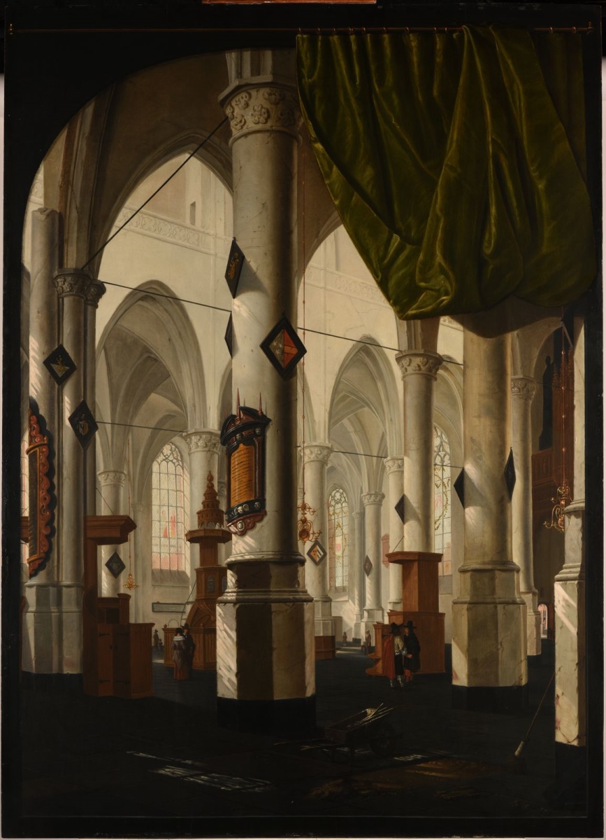 Intérieur d'église (titre inscrit à l'inventaire Bergeat), Daniel De Blieck, 1654
