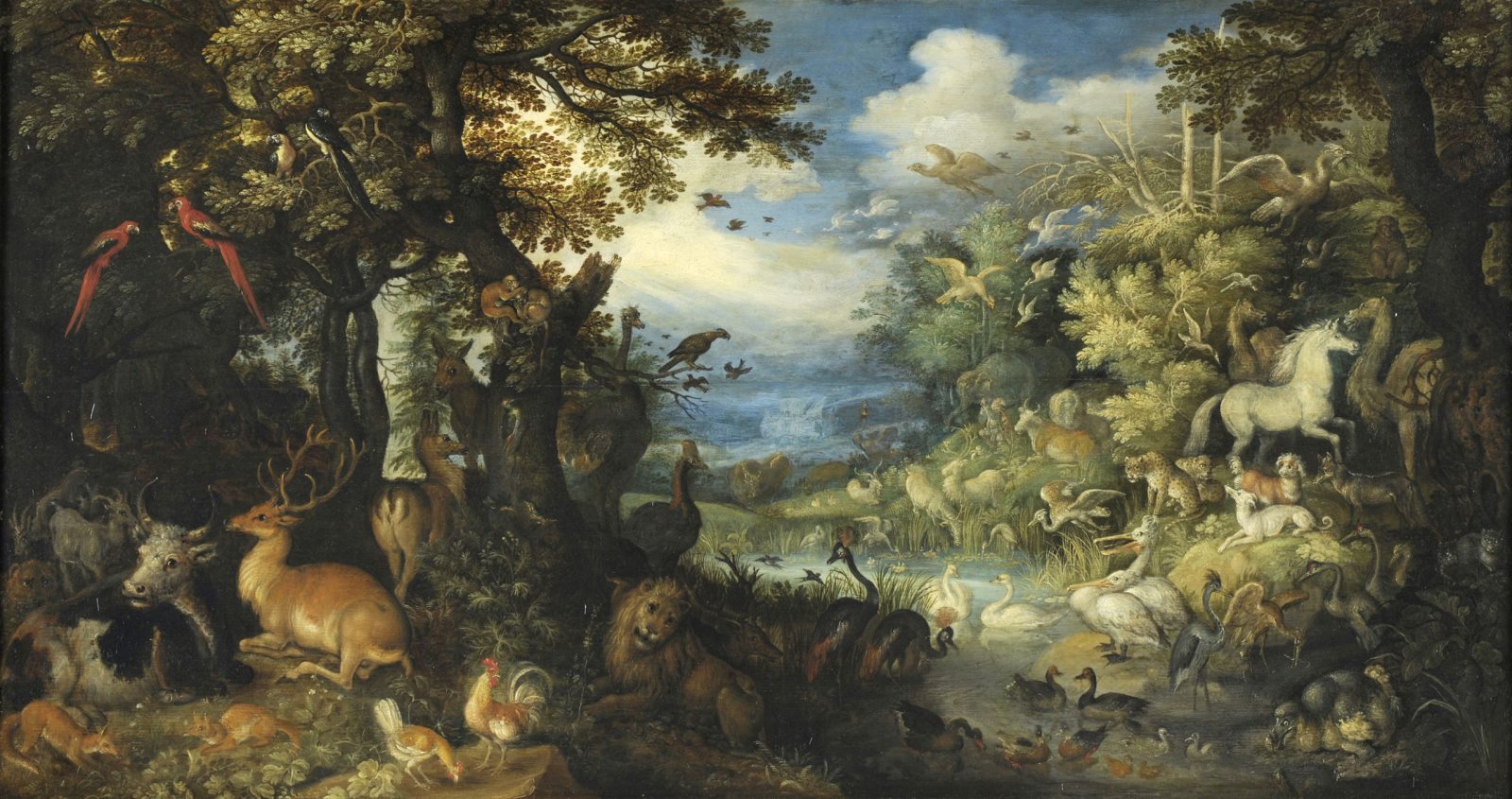 Noé remerciant Dieu d'avoir sauvé la Création, Roelandt Savery, 1625 vers,1620 vers,1634 incertain