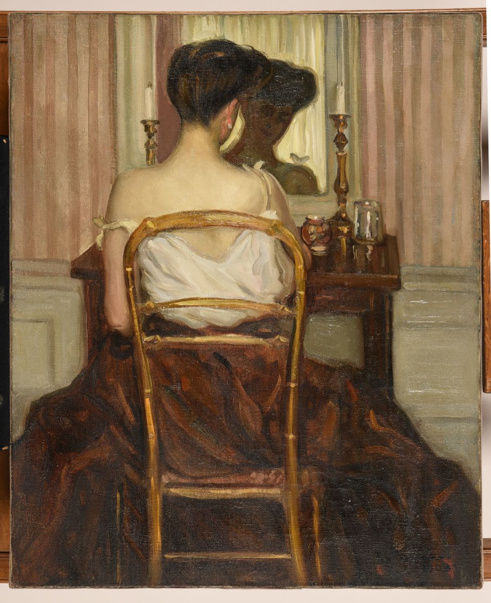 Devant la glace, Frédérick-Carl Frieseke, 1903