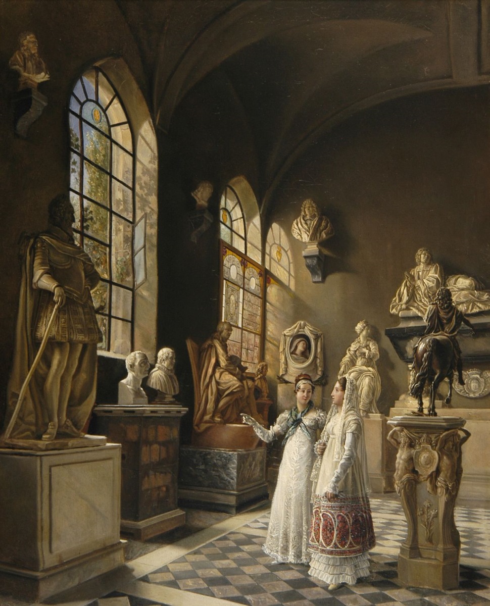 Vue de la salle du XVIIème siècle au musée des Monuments Français (titre attribué)_0
