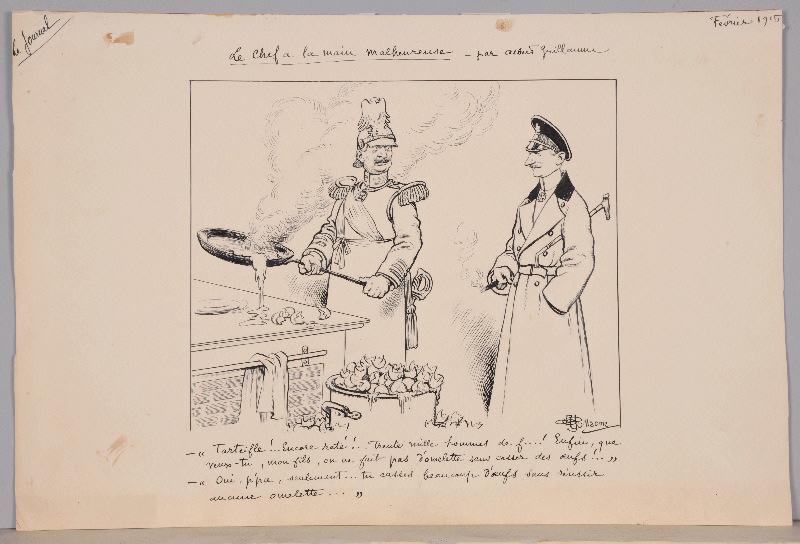 Le chef a la main malheureuse, Albert Guillaume, 1915 /02