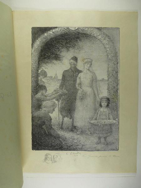 Jours de Guerre et de Paix (planche n°11/24) : La Grande Journée de France !... ; Deux Fillettes (Remarque dans la marge, titre attribué), Charles Leandre, 1916