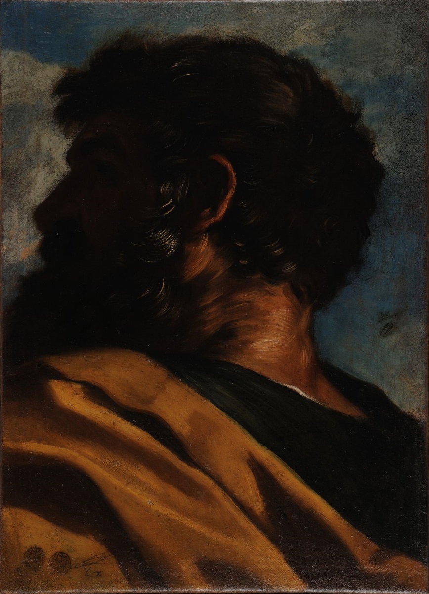Tête d'homme, Pier Francesco Mola, 17e siècle
