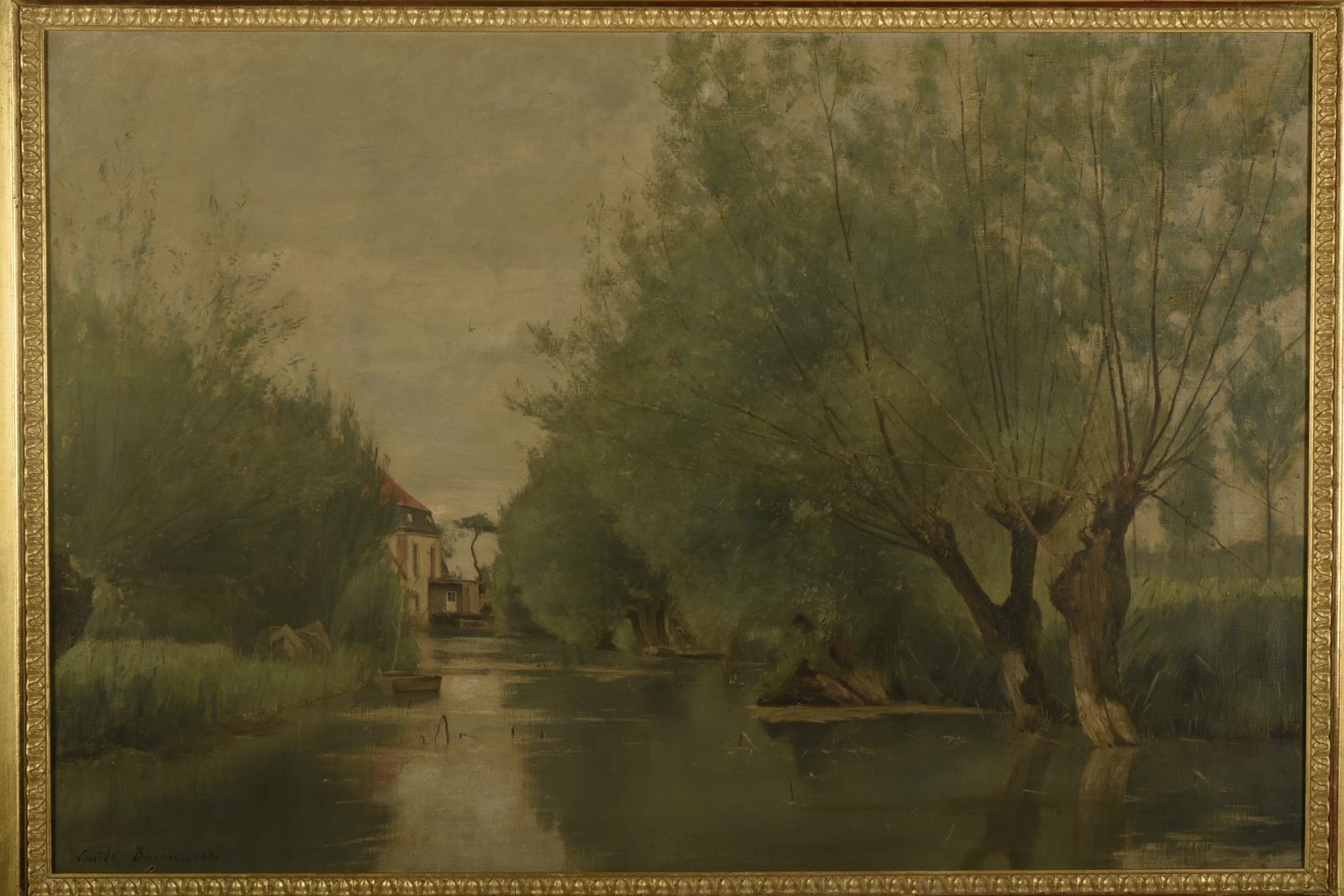 La Vesle à Sept-Saulx (titre attribué), Émile Barau, 1886