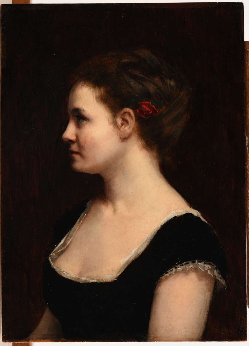 Profil de femme, Paul Dubois, 1880 vers