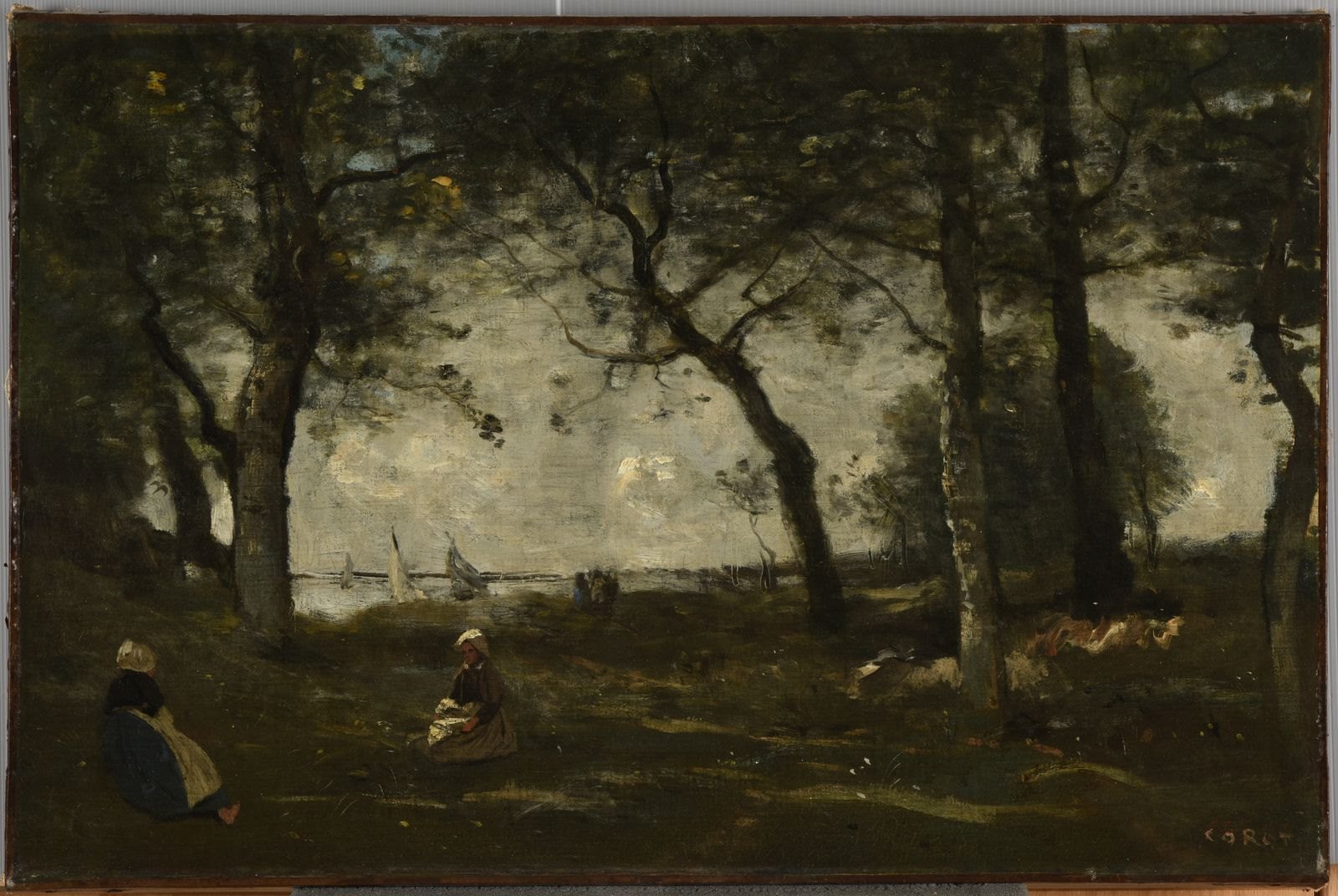 Honfleur ; Paysage breton au bord de la mer_0