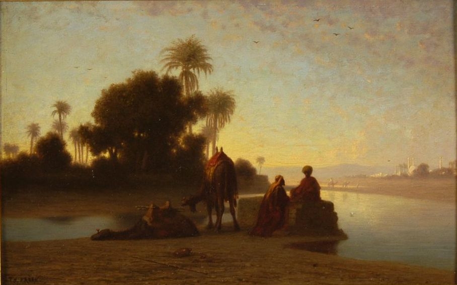 Arabes au repos, Théodore Frère, 1857 avant