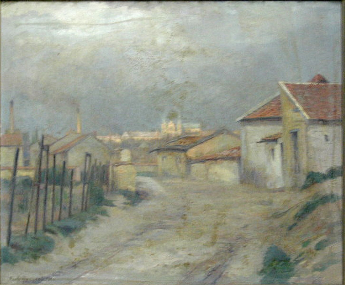 Temps d'orage. Vue de Reims, près de Courlancy, Paul Bocquet, 1901 et,1941