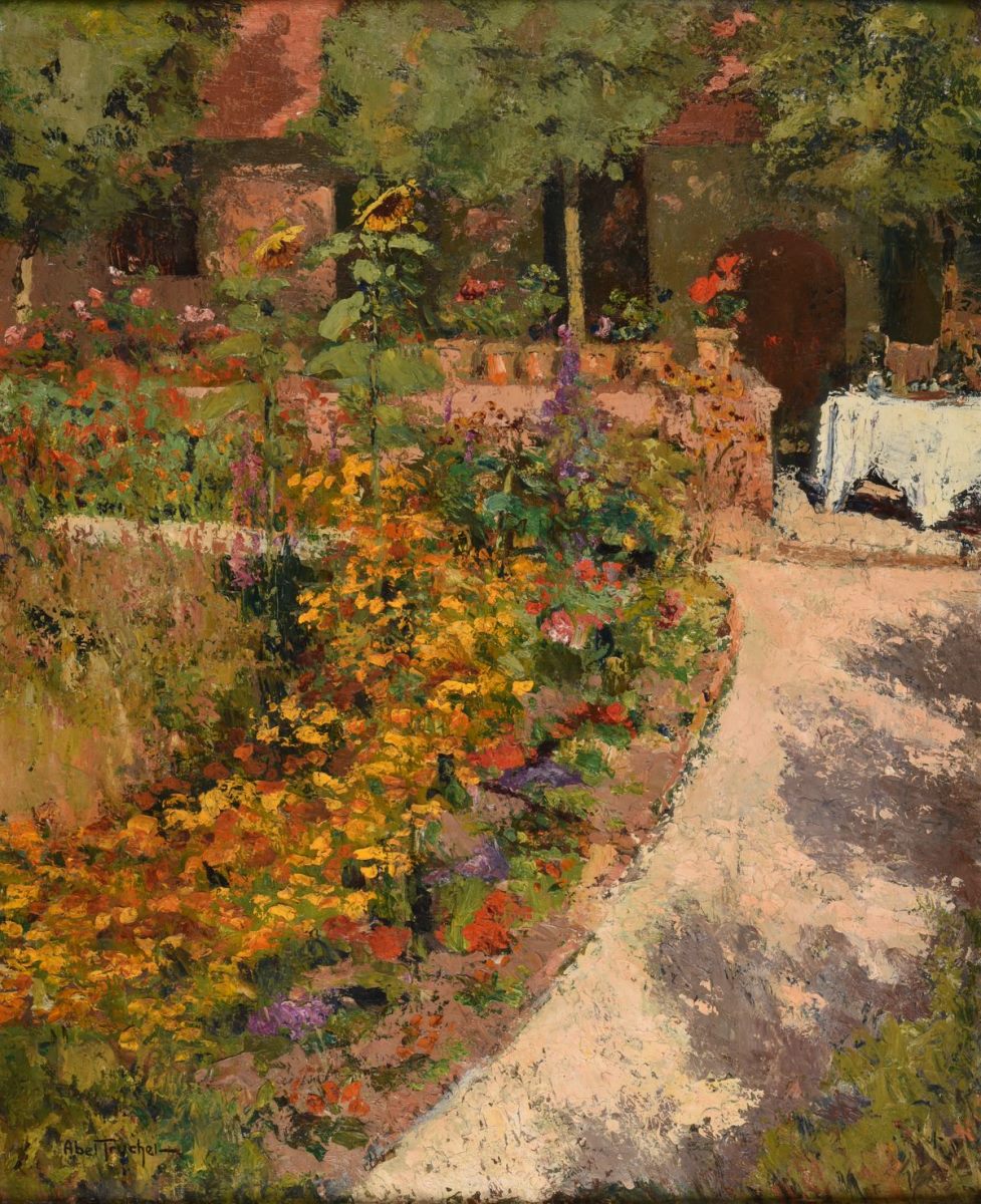 Pergola ; jardin fleuri ; Allée de Jardin, Abel-Truchet, 1906 avant