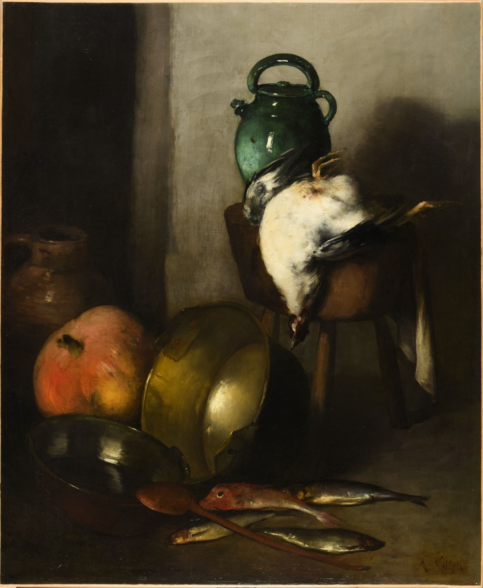 Nature morte, Antoine Vollon, 1890 avant