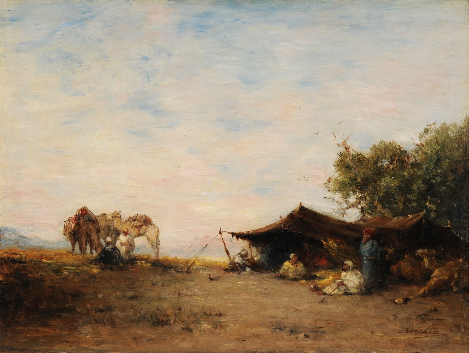 Un gourbi, Narcisse Berchère, 2e moitié 19e siècle