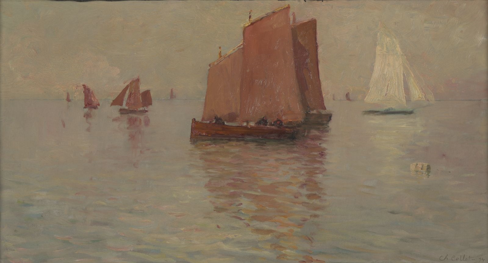 Les voiles rouges, Charles Cottet, 1894