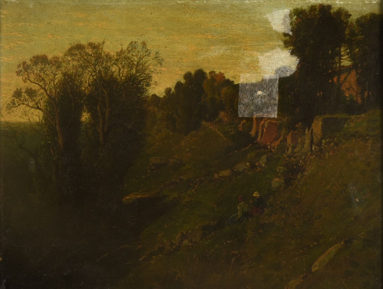 Paysage, Paul Guigou, 2e moitié 19e siècle