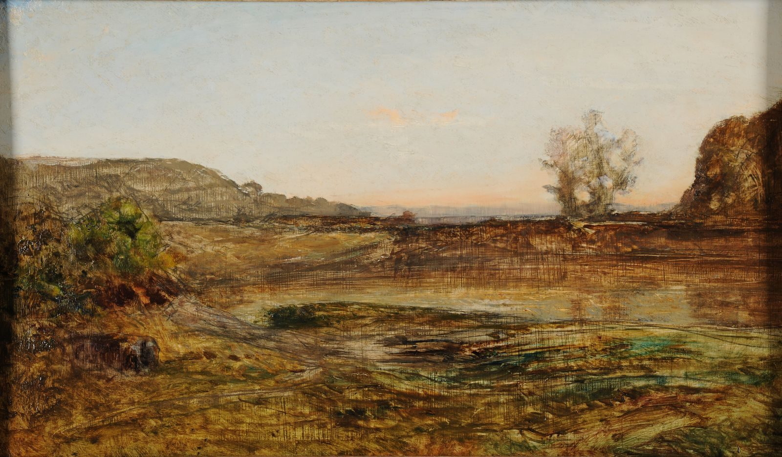 L'Étang d'Optevoz, François-Auguste Ravier, 2e moitié 19e siècle
