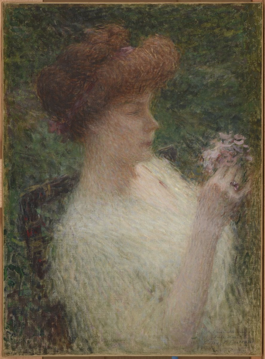 Madame Paul Jamot ; Madame Paul Jamot à la rose, Ernest Laurent, 1908