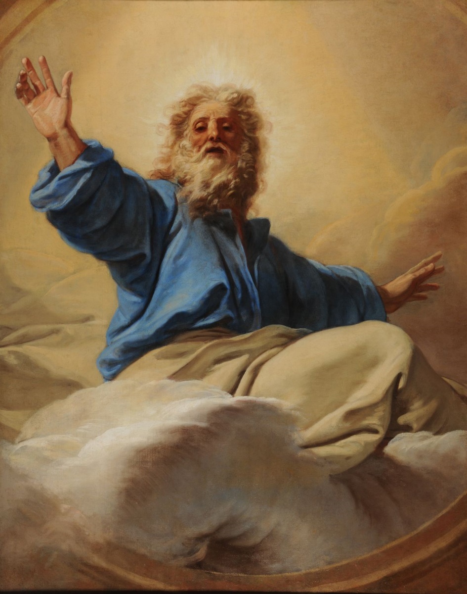 Le Père Eternel (titre attribué) ; Dieu bénissant (ancien titre attribué), Jean Jouvenet, 1685 vers