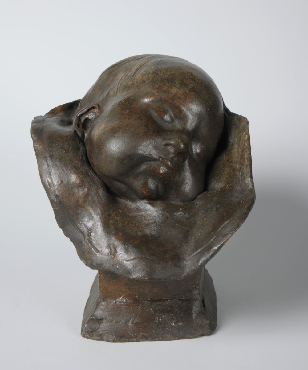 Enfant endormi, Jean-Joseph Carriès, 2e moitié 19e siècle