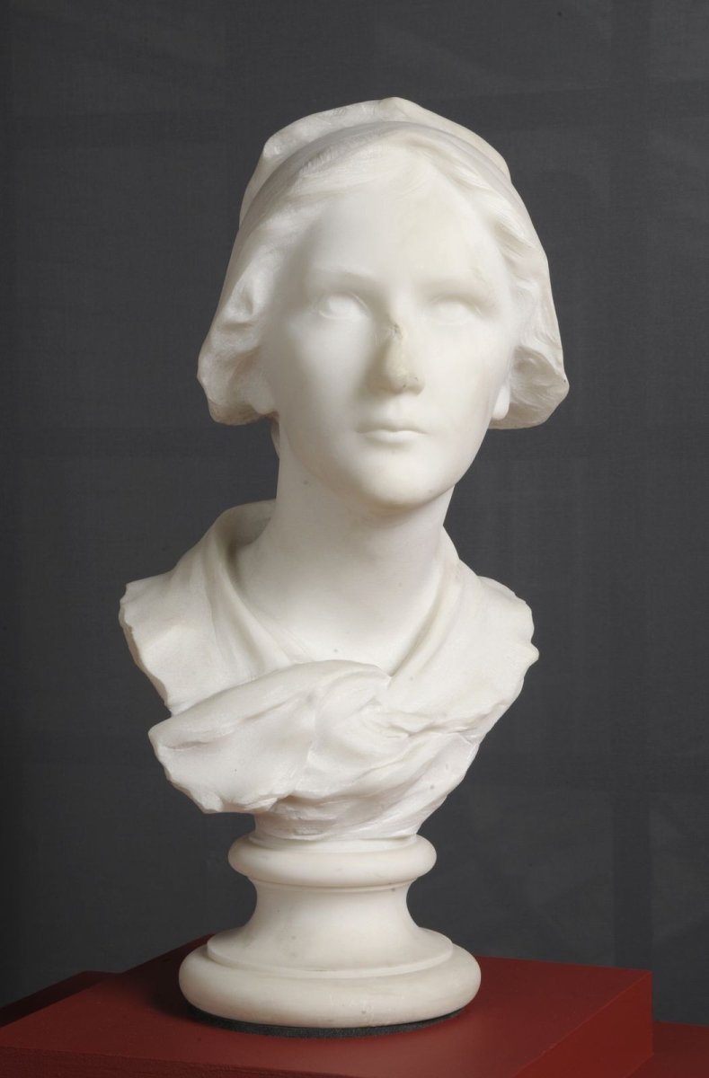 Charlotte Corday (titre attribué) ; buste, René de Saint-Marceaux, 1899 vers