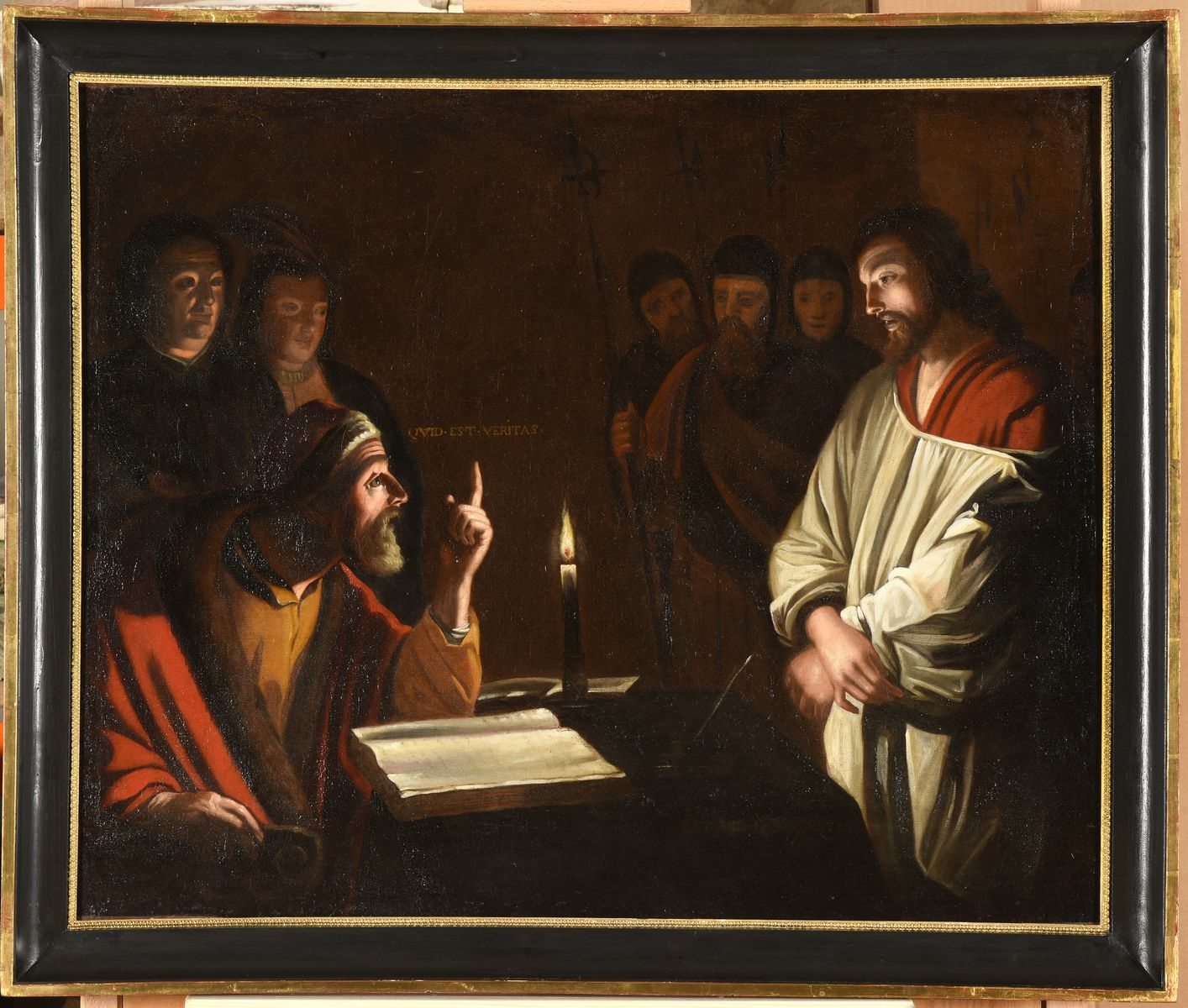 Jésus devant le Grand Prêtre (titre attribué) ; Jésus devant Caïphe (ancien titre attribué) ; Jésus devant Pilate (ancien titre attribué) ; Jésus interrogé par Pilate (titre inscrit à l'inventaire Bergeat)_1