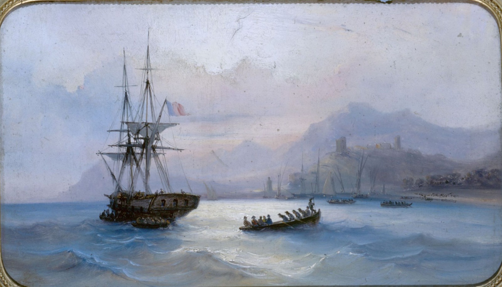 Marine. Le départ, Auguste Jugelet, 19e siècle