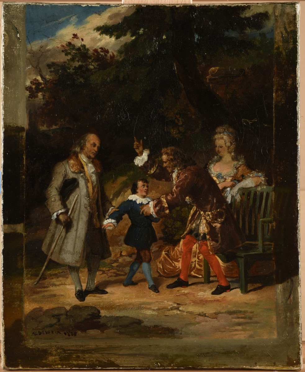 Voltaire bénissant le petit-fils de Franklin_0