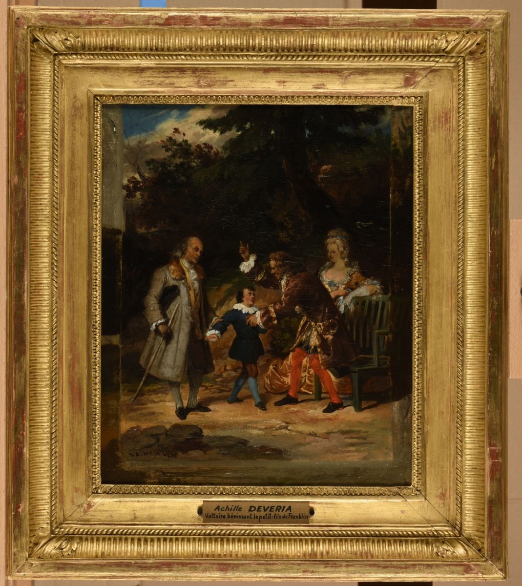 Voltaire bénissant le petit-fils de Franklin_1