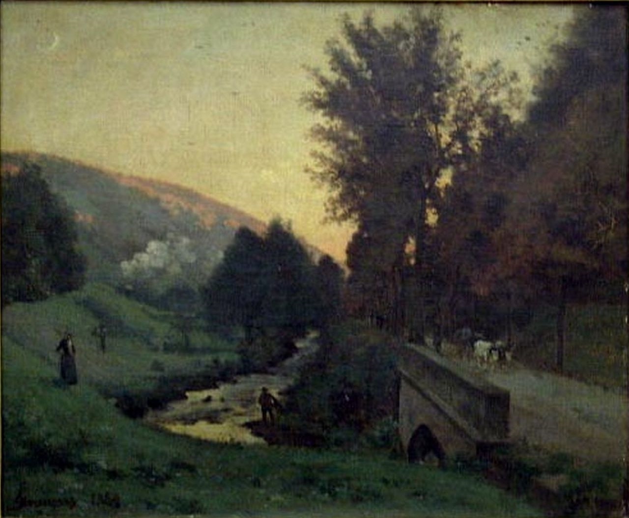 Vallon de l'Eaugronne, près Plombières (Vosges), Louis Français, 1889