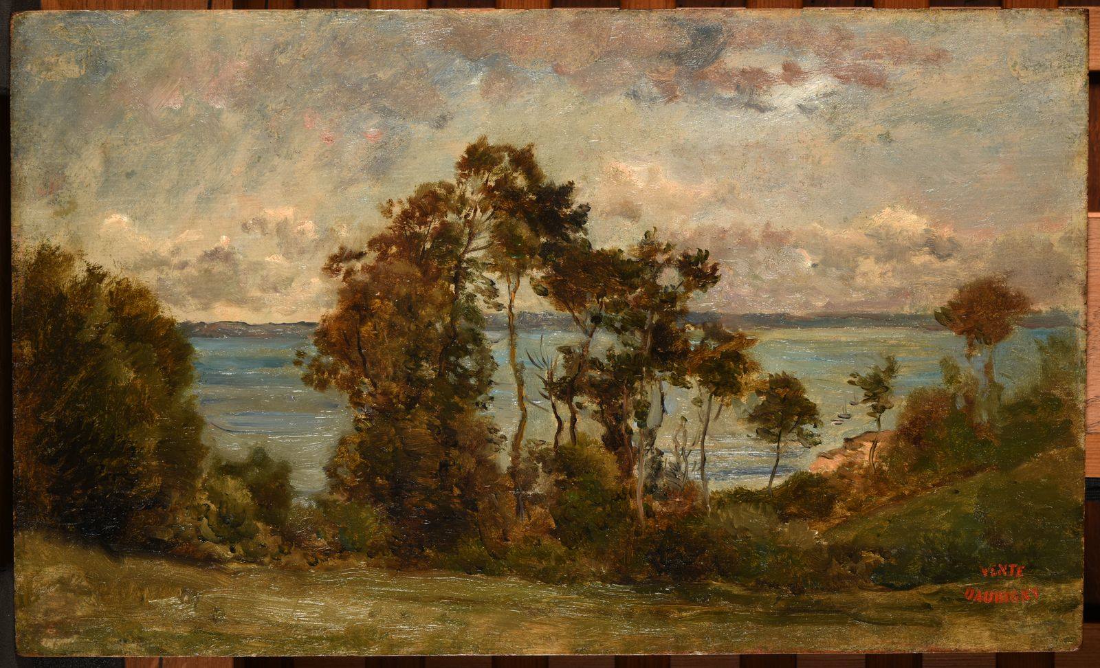 Les Hauts de Villerville (autre titre attribué) ; Paysage (titre inscrit à l'inventaire), Charles-François Daubigny, 19e siècle