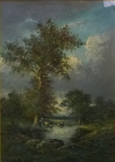 Paysage. Cours d'eau, Léon Victor Dupré, 19e siècle