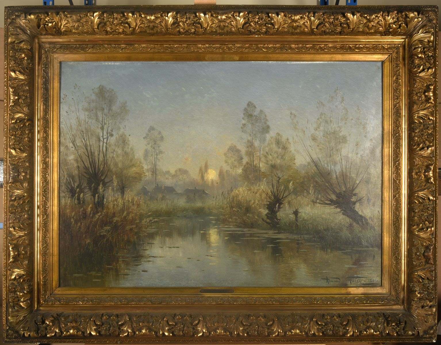 Rivière au soleil couchant_1