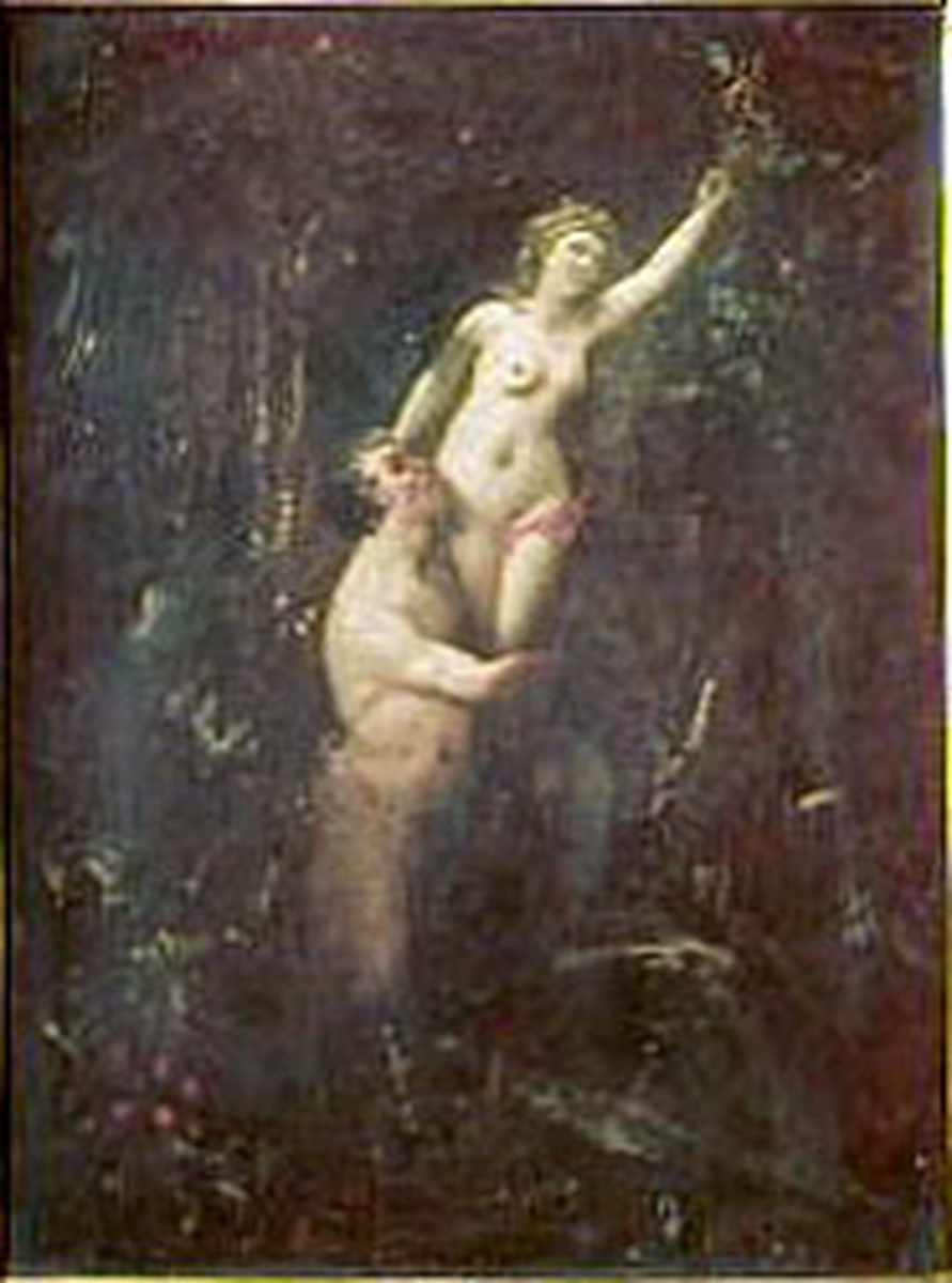 Satyre et bacchante, Aimé Morot, 2e moitié 19e siècle, 1er quart 20e siècle