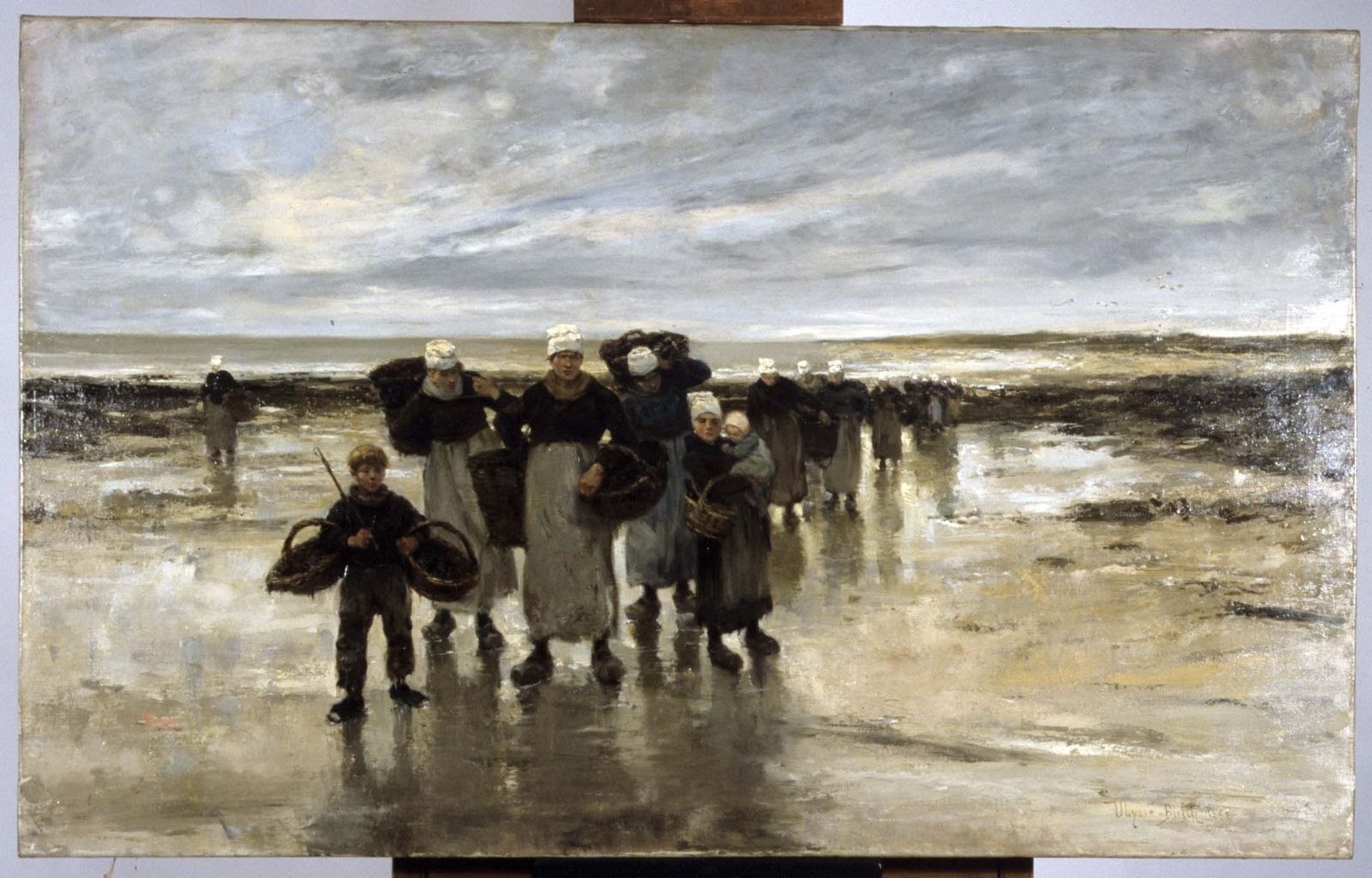 Retour de pêche, Ulysse Butin, 1881