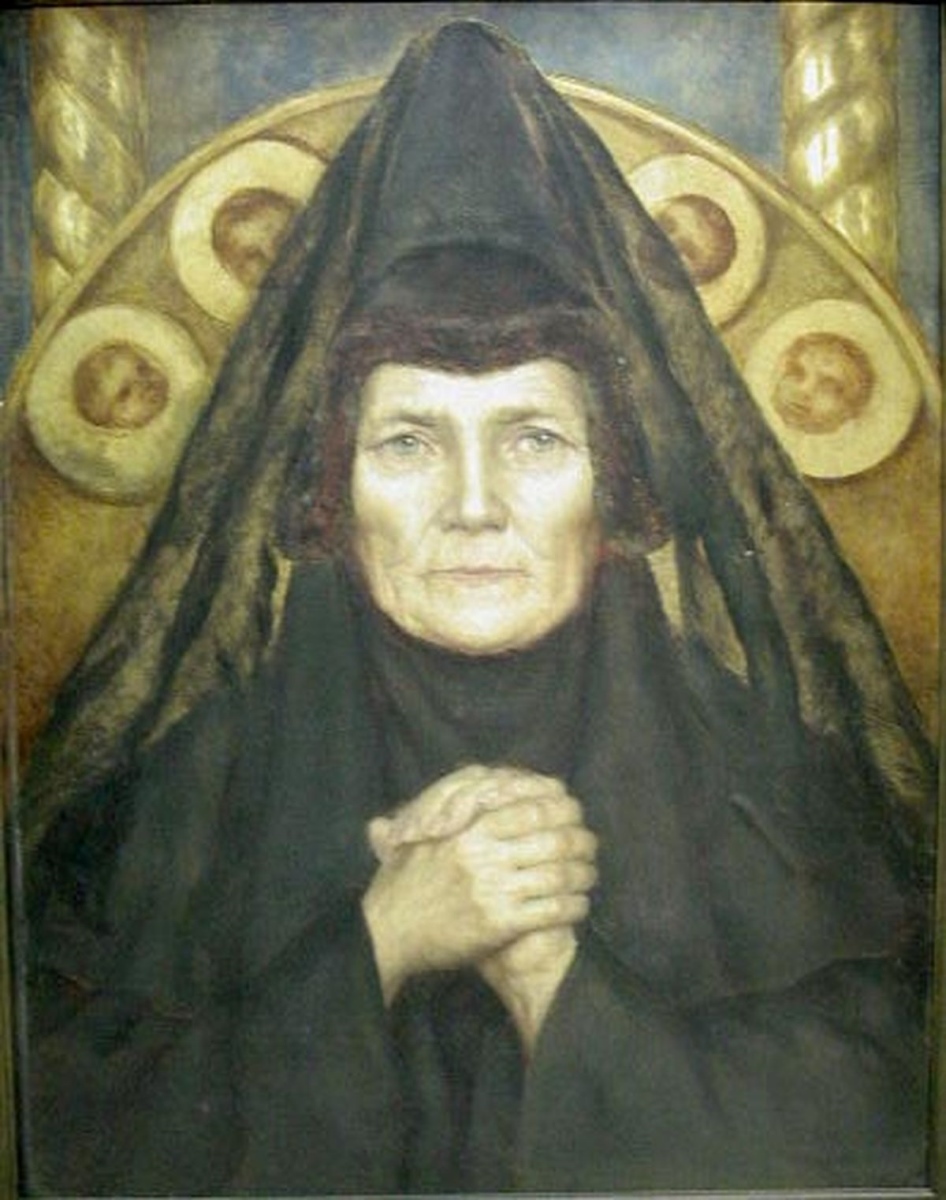 Religieuse grecque supérieure d'un couvent à Kiev (titre attribué), Ida Fielitz, 1889
