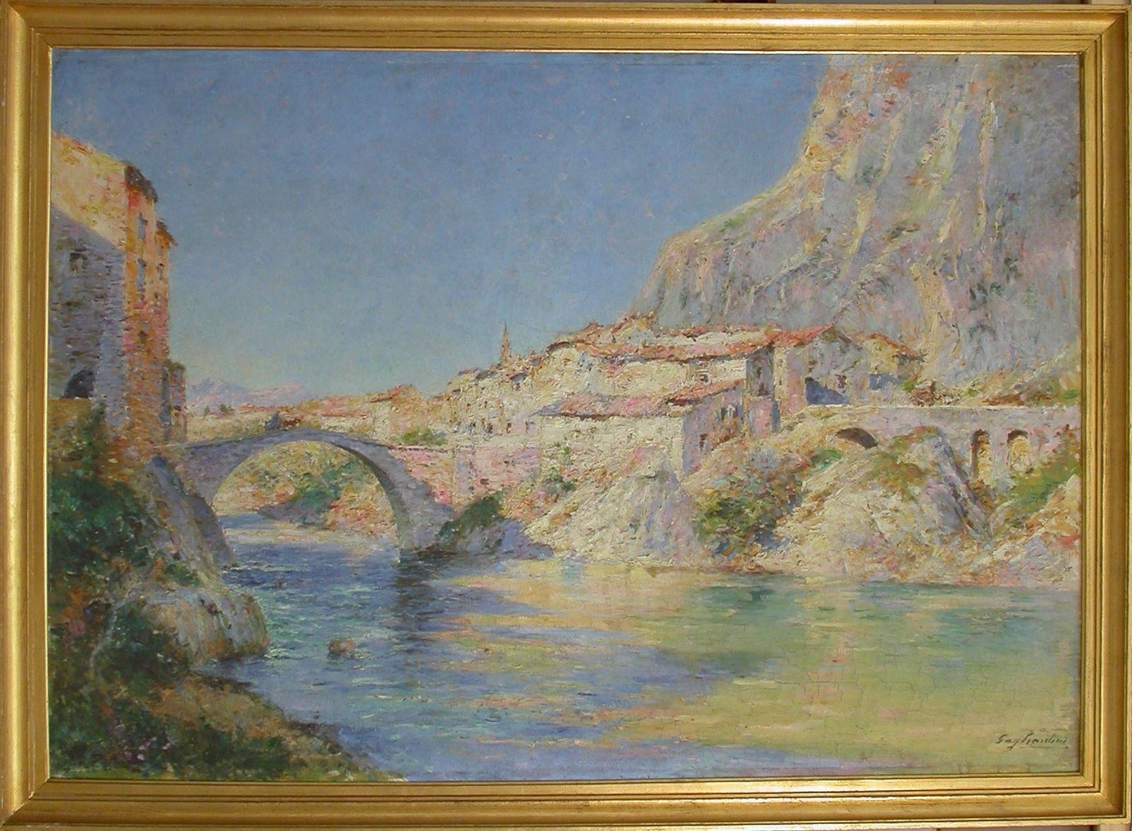 Village perdu (Basses-Alpes) (titre attribué), Julien-Gustave Gagliardini, 2e moitié 19e siècle, 1er quart 19e siècle