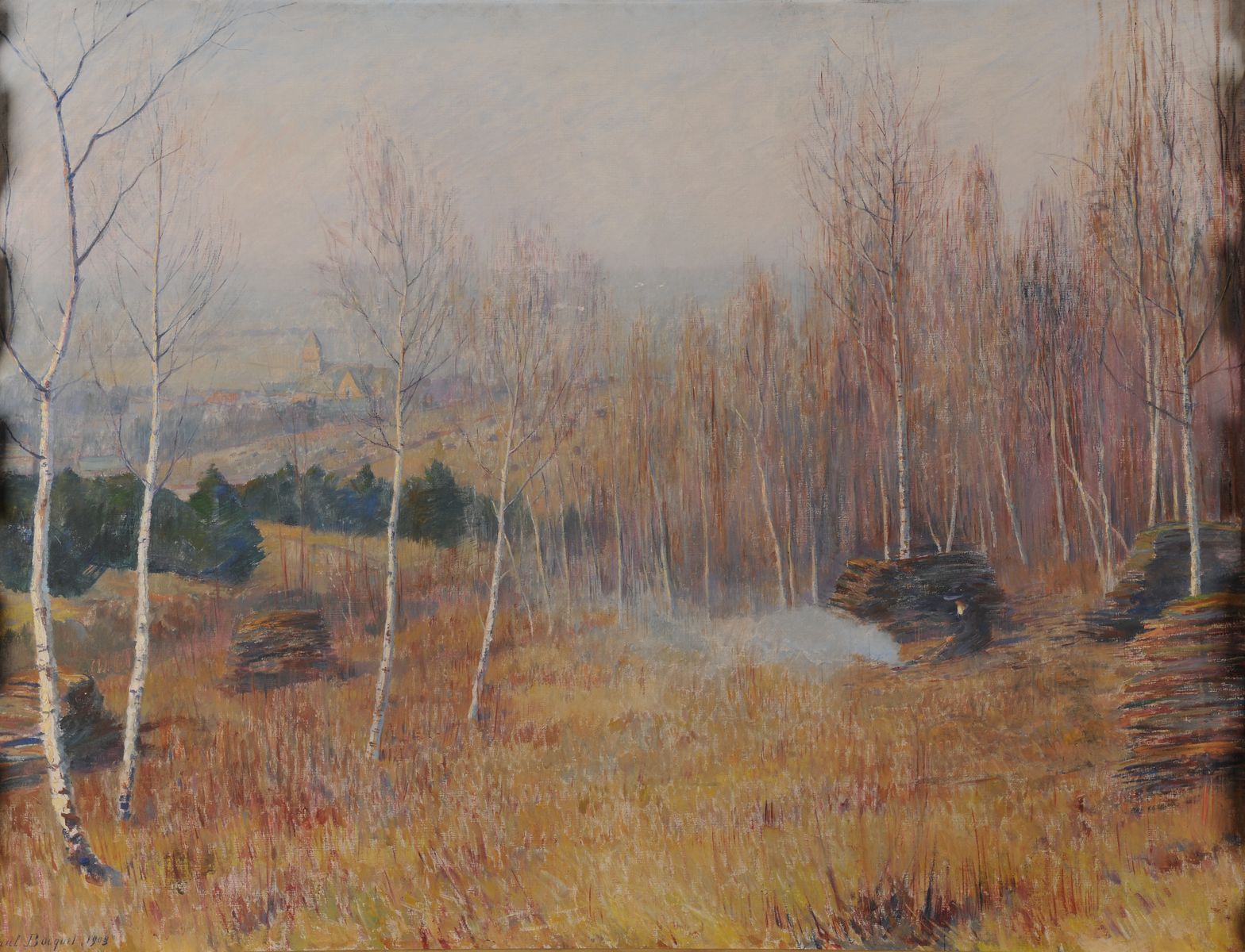L'Hiver dans la montagne de Reims (titre attribué), Paul Bocquet, 1903
