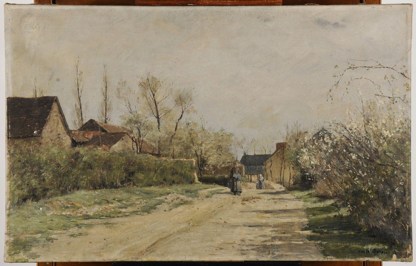 Le printemps à Billy ; Au Printemps à Billy, (Marne), Émile Barau, 1886,1887 avant
