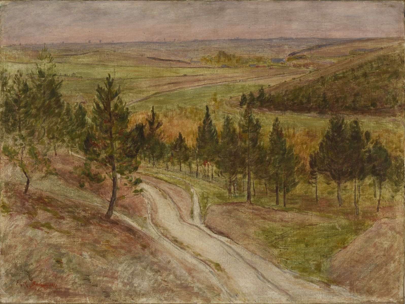 Près Semide (Ardennes) ; Paysage de semide (Ardennes), Émile Barau, 1897