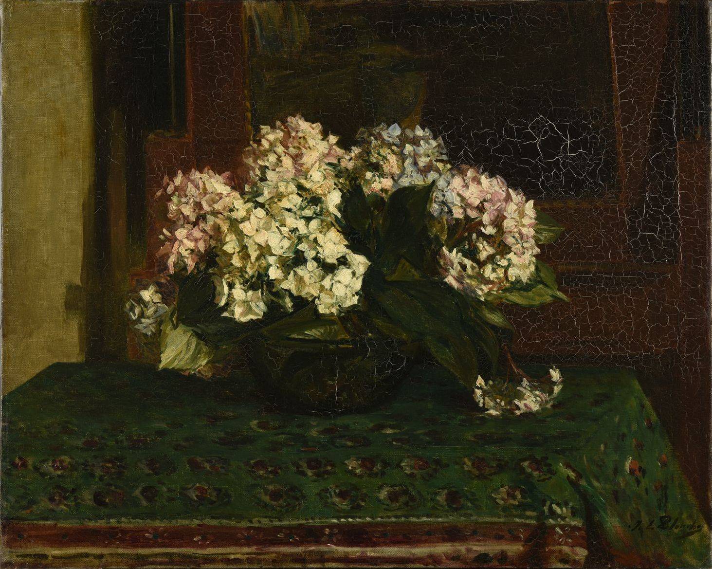 Hortensias (grande chaleur), Jacques-Émile Blanche, 19e siècle, 1er quart 20e siècle