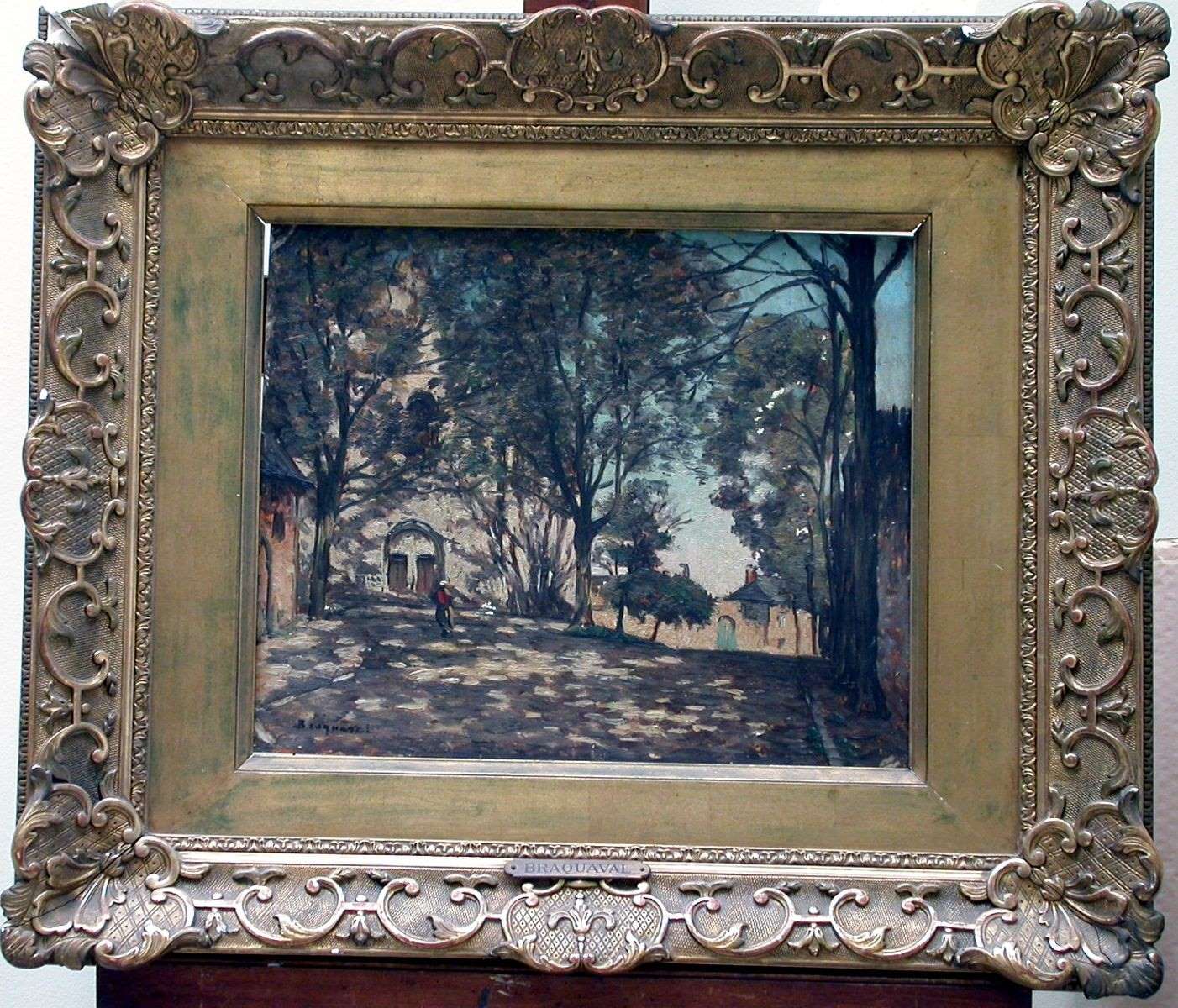 L'église d'Athies (Somme) (titre attribué), Louis Braquaval, 2e moitié 19e siècle, 1er quart 20e siècle