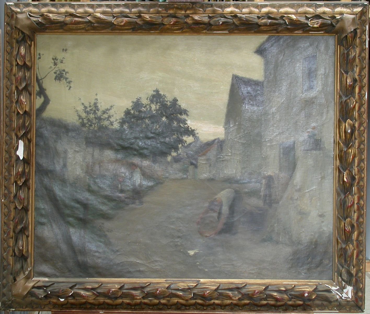 Une rue de Chamigny, Joseph-Paul Meslé, 1901 avant
