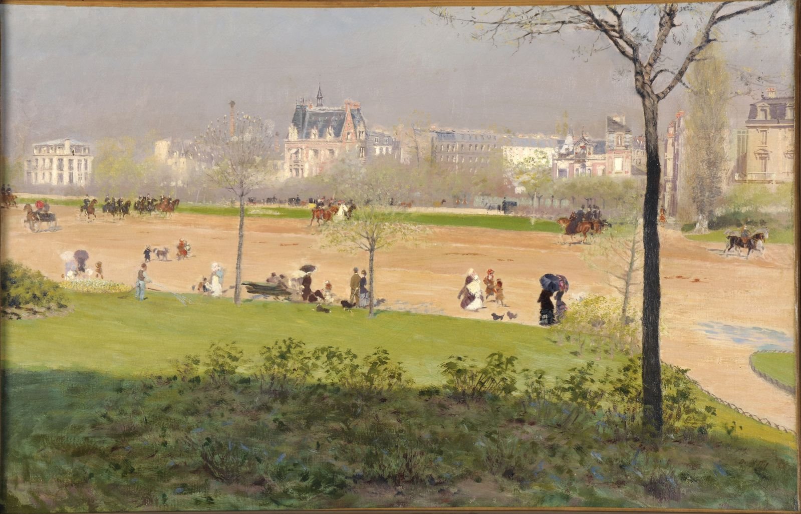 Avenue du Bois de Boulogne, Giuseppe de Nittis, 1882