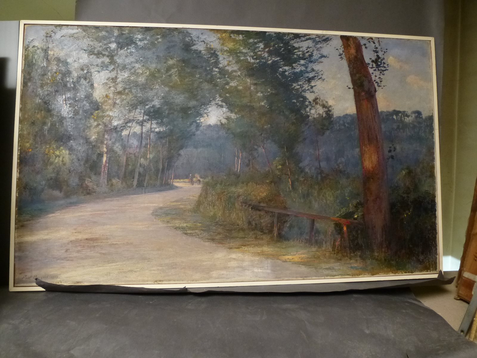 Tournant de la route en Soissonnais, Paul Bocquet, 1900